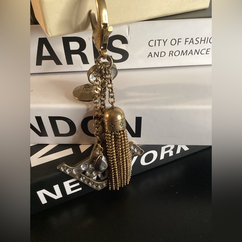 Authentic Louis Vuitton Monogram Tassel Caprice Key Holder/ Bag Charm With Box - Picture 7 of 8